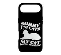 Carcasa para iPhone Air Lo Siento, llego Tarde, mi Gato Estaba Sentado Encima de mí, Amante de los Gatos