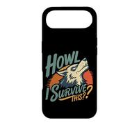 Carcasa para iPhone Air Lobo Aullando cuestionando la Resistencia Arte Retro