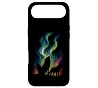 Carcasa para iPhone Air Lobos Northern Lights Graphic Vintage Wildlife Wolf Lover