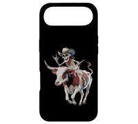 Carcasa para iPhone Air Longhorn Bull Cowboy Ganado Esqueleto Granja Halloween
