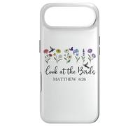 Carcasa para iPhone Air Look at The Birds Air Scripture Matthew 6:26 Bible Verse God