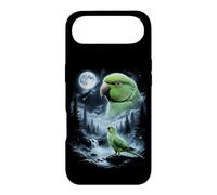 Carcasa para iPhone Air Loro Indio Ringneck Aullando a la Luna 90's Retro Bird