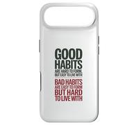 Carcasa para iPhone Air Los Buenos hábitos Son difíciles de Formar, Cita Positiva