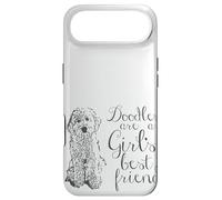 Carcasa para iPhone Air Los garabatos Son los Mejores Amigos de una niña Golden Labradoodle