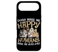 Carcasa para iPhone Air Los Perros me Hacen Feliz Los Humanos Hacen Que mi Cabeza duela Amante de los Animales