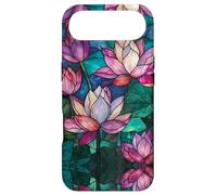 Carcasa para iPhone Air Lotus Flowers Boho Stained Glass Floral Art Stain Glass
