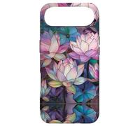 Carcasa para iPhone Air Lotus Flowers Boho Stained Glass Floral Art Stain Glass