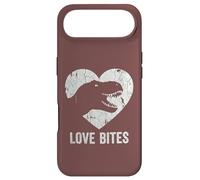Carcasa para iPhone Air Love Bites T-Rex Dinosaurio Divertido Retro Grunge Paleontología