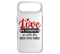 Carcasa para iPhone Air Love is Everywhere But So is The Flu Wash Your Hands Nurse
