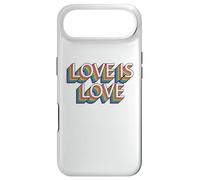 Carcasa para iPhone Air Love Is Love Orgullo Gay Retro Vintage Mes del Orgullo LGBT