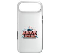 Carcasa para iPhone Air Manténgase por Encima del Promedio de diseño de motivación audaz