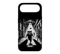 Carcasa para iPhone Air Mapache huyendo del OVNI, Humor de Ciencia ficción, perseguido por Extraterrestres