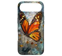 Carcasa para iPhone Air Mariposa Monarca teñida Art Deco Vintage