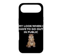 Carcasa para iPhone Air Marmota Triste Cuando Tengo Que Salir en público introvertido
