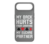 Carcasa para iPhone Air Me Duele la Espalda de Llevar a mi compañero Euchre Divertido Euchre