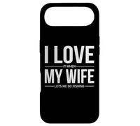 Carcasa para iPhone Air Me Encanta Cuando mi Esposa me Deja IR a Pescar de Forma Divertida