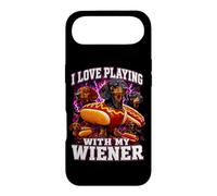 Carcasa para iPhone Air Me Encanta Jugar con mi Broma de papá con Salchichas Salchichas Wiener Dachshund