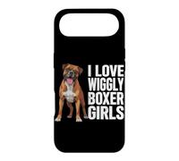 Carcasa para iPhone Air Me Encanta Wiggly Boxer Girls, Divertido Dicho de Perro bóxer para Mascotas