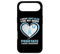 Carcasa para iPhone Air Me Pongo Azul Claro para la Conciencia del cáncer de próstata de mi héroe