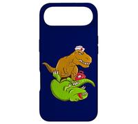 Carcasa para iPhone Air Medical Trex realizando CPR EMT Enfermera Doctor Dinosaur