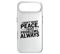 Carcasa para iPhone Air Meme Gracioso Diciendo, No Quiero Paz, Sarcástico