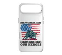 Carcasa para iPhone Air Memorial Day Remember Our Heroes Bandera de Estados Unidos