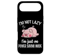 Carcasa para iPhone Air Mens Womens Kids Lazy Power Saving Cute Show Pig Lover