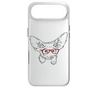 Carcasa para iPhone Air Mens Womens Kids Red Glasses Illustration Fennec Fox Lover