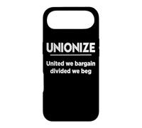 Carcasa para iPhone Air Mens Womens Unionize United We Bargain Divided Beg Union Rep