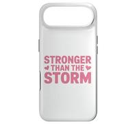 Carcasa para iPhone Air Mensaje de fe Cristiana más Fuerte Que la tormenta