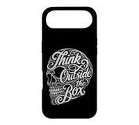 Carcasa para iPhone Air Mentalidad Creativa Piensa Fuera De La Caja Calavera Tipografía
