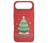 Carcasa para iPhone Air Merry & Bright - Árbol de Navidad Sonriente Kawaii Luces navideñas
