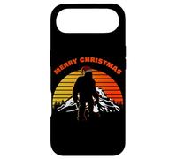 Carcasa para iPhone Air Merry Christmas - Funny Mysterious Bigfoot Sunset (Black)