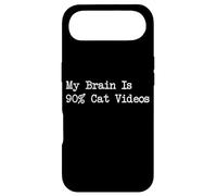 Carcasa para iPhone Air Mi Cerebro es un 90% de vídeos de Gatos, Ropa Divertida para vídeos de Gatos