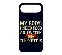 Carcasa para iPhone Air Mi Cuerpo Necesita Comida Agua Me Café Es cafeína Humor