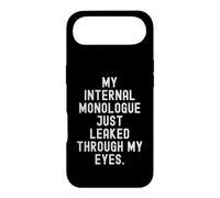 Carcasa para iPhone Air mi monólogo Interno se filtró a través de mis Ojos Gracioso
