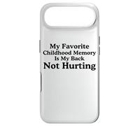 Carcasa para iPhone Air Mi Recuerdo Favorito de la Infancia es mi Espalda no lastimando Meme