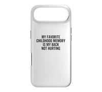 Carcasa para iPhone Air Mi Recuerdo Favorito de la Infancia es Que mi Espalda no lastima el Dolor