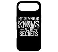 Carcasa para iPhone Air Mi Snowboard Sabe Todos Mis Secretos Snowboard Humor