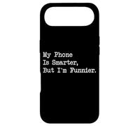 Carcasa para iPhone Air Mi teléfono es más Inteligente Pero Soy más Divertido Cita tecnológica Divertida