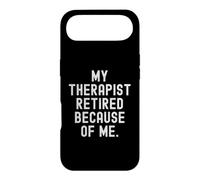 Carcasa para iPhone Air mi Terapeuta se retiró por mi Gracioso Humor Sarcástico