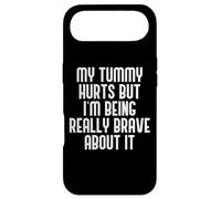 Carcasa para iPhone Air MI Tummy Duele Pero Estoy Siendo Realmente Valiente Estómago Funny Meme