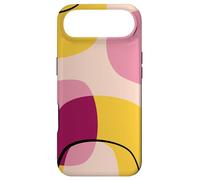 Carcasa para iPhone Air Mid Century Modern Circles Geometric Pink Yellow Shapes