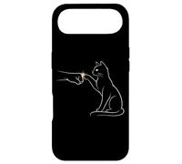 Carcasa para iPhone Air Midnight Cat Touch Magical Bond Line Art Cat Silhouette