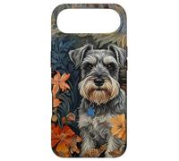 Carcasa para iPhone Air Miniatura Schnauzer Sal Pimienta Floral Perro Arte