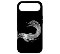 Carcasa para iPhone Air Minimalista Koi Fish Line Art Simple Dibujo Diseño