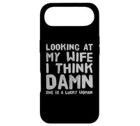 Carcasa para iPhone Air Mirando a mi Esposa Maldita Sea Ella es una Mujer afortunada Refranes Graciosos