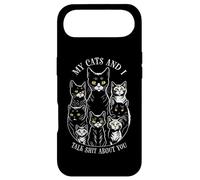 Carcasa para iPhone Air Mis Gatos y yo hablamos tonterías sobre ti, Divertido Amante y dueño de los Gatos