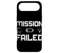 Carcasa para iPhone Air Misión fallida batería Baja Gamer Joke Gaming Console Humor