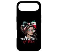 Carcasa para iPhone Air Mitad Bandera Mexicana Americana de México Estados Unidos Sí Im Both of Them